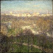 Willard Leroy Metcalf Early Spring Afternoon--Central Park Sweden oil painting artist